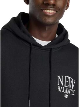 Moletom New Balance com logo preto para homem.
