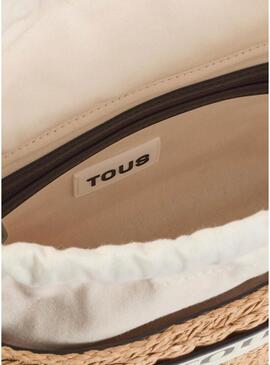 Cesta Tous média Scoubidou natural e preta para mulher.