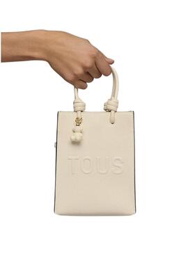 Bolsa Tous mini Pop La Rue New bege para mulher