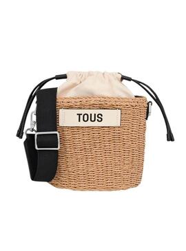 Bolsa Tous Scoubidou natural e preta para mulher.