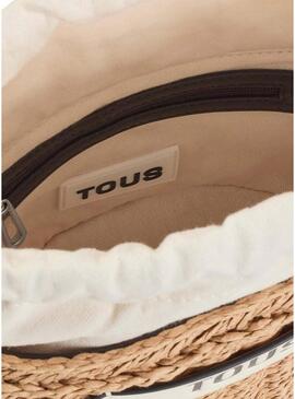 Bolsa Tous Scoubidou natural e preta para mulher.