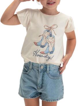 Camisola Mayoral cowboy rosa empoeirado para menina.