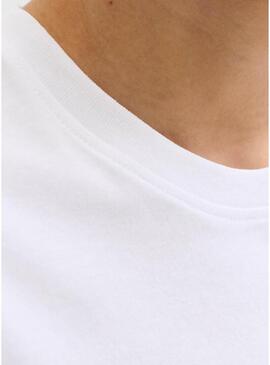 Camisa Jack and Jones Perry branca para menino.