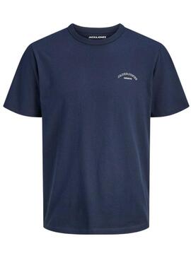 Camiseta Jack and Jones College marinho para criança.