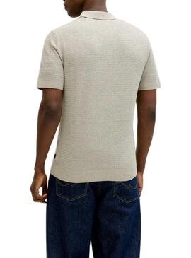 Camisa de malha Jack and Jones Bluriley verde para homem