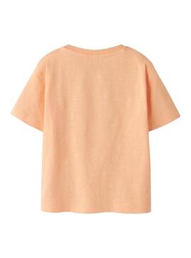 Camisa Name It Flapz coral para meninos.