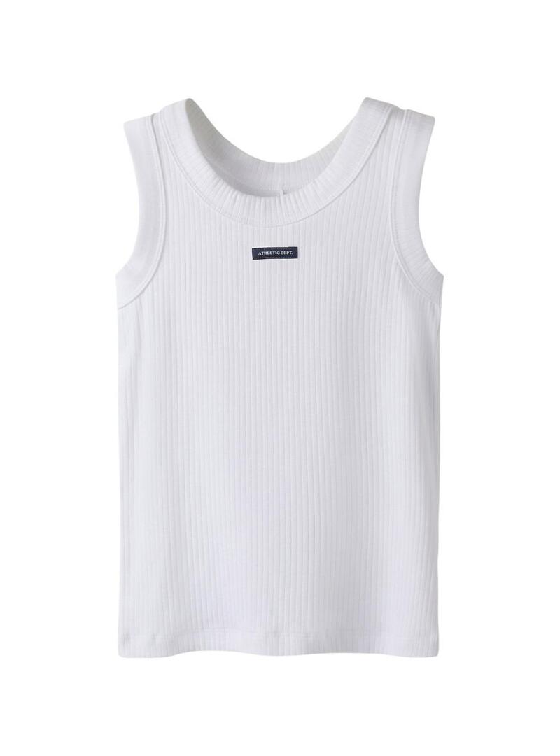 Top Nome It Flyra branco para menina