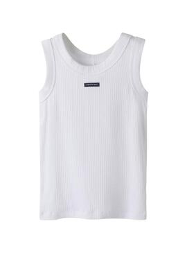 Top Nome It Flyra branco para menina