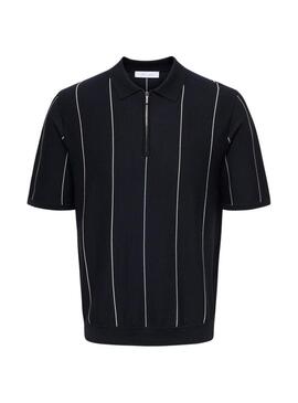 Camisa Polo Only and Sons Wyler azul e branca para homem.