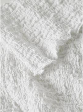 Top Name It Branco Halisse para menina