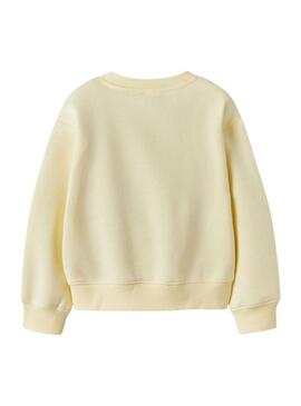 Moletom Name It Fabia amarelo para menina.
