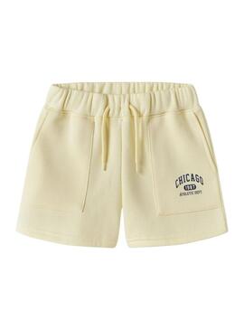 Shorts Name It Fabia amarelo para menina