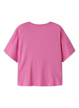 Camisa Name It Freya rosa para menina