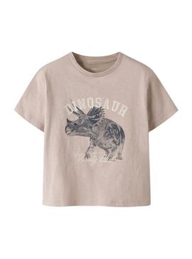 Camiseta Name It Feath tostado para criança