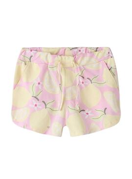 Shorts Name It Filuaz estampado de limões para menina.