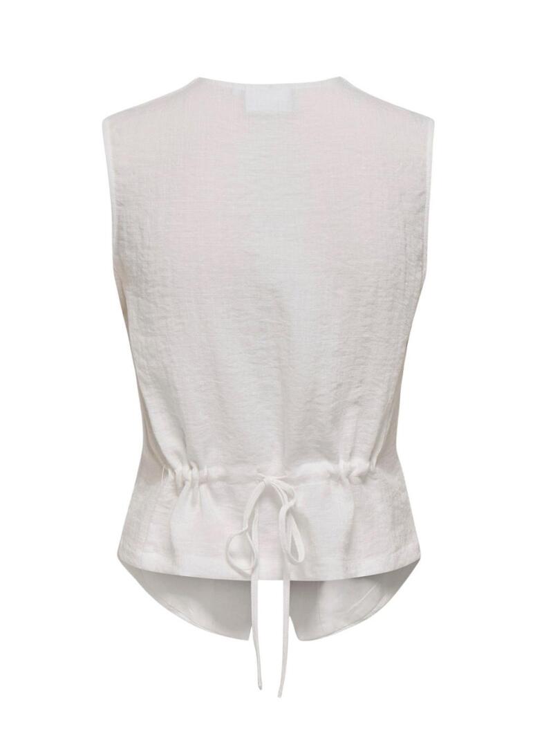 Colete Only Lita branco para mulher