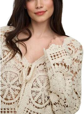 Casaco Only Waterly bege para mulher