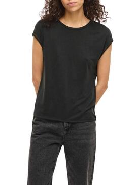 Camisa Vila Modal preta para mulher