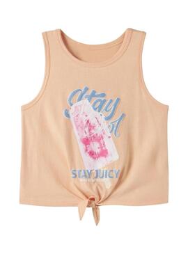 Top Name It Fadeaz laranja para menina