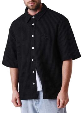 Camisa Project x Paris Gofre preto para homem.