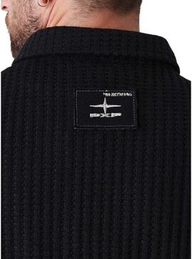 Camisa Project x Paris Gofre preto para homem.
