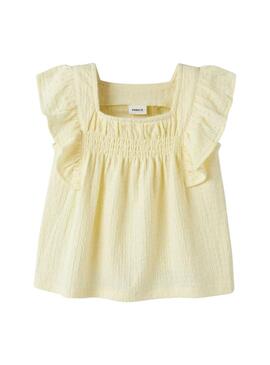 Top Name It Filura amarelo para menina