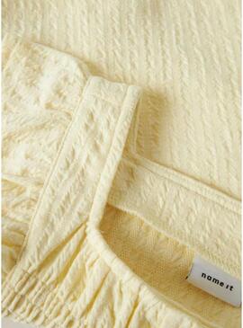 Top Name It Filura amarelo para menina