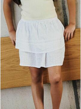 Saia Name It Fatidiasing branca para menina.