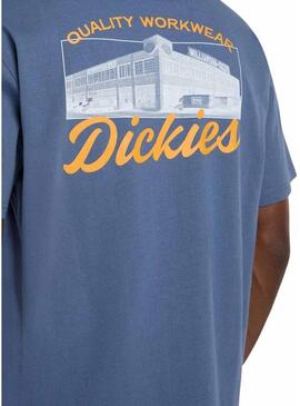 Camiseta Dickies Wellsville azul para homem