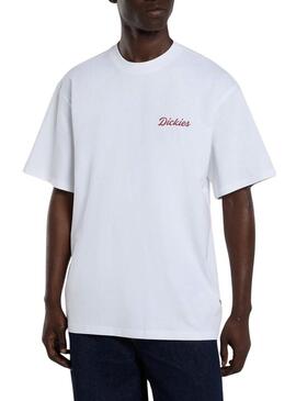 Camiseta Dickies Wellsville branca para homem