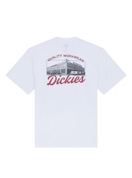 Camiseta Dickies Wellsville branca para homem