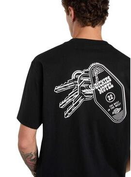 Camisa Dickies Plain City preta para homem.