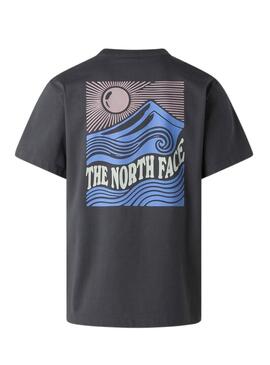 Camiseta The North Face Mountain antracita para homem