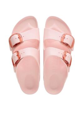 Sandálias Birkenstock Arizona Big Buckle Eva rosa para mulher.