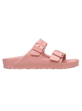 Sandálias Birkenstock Arizona EVA rosa para mulher.