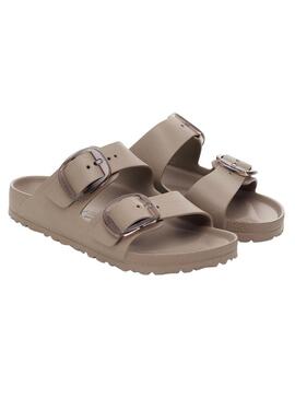Sandálias Birkenstock Arizona Big Buckle Eva bege para mulher.