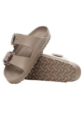 Sandálias Birkenstock Arizona Big Buckle Eva bege para mulher.