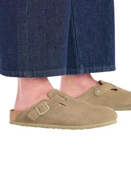 Tamancos Birkenstock Boston verde