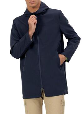 Parka O Polvo impermeável azul marinho para homem.