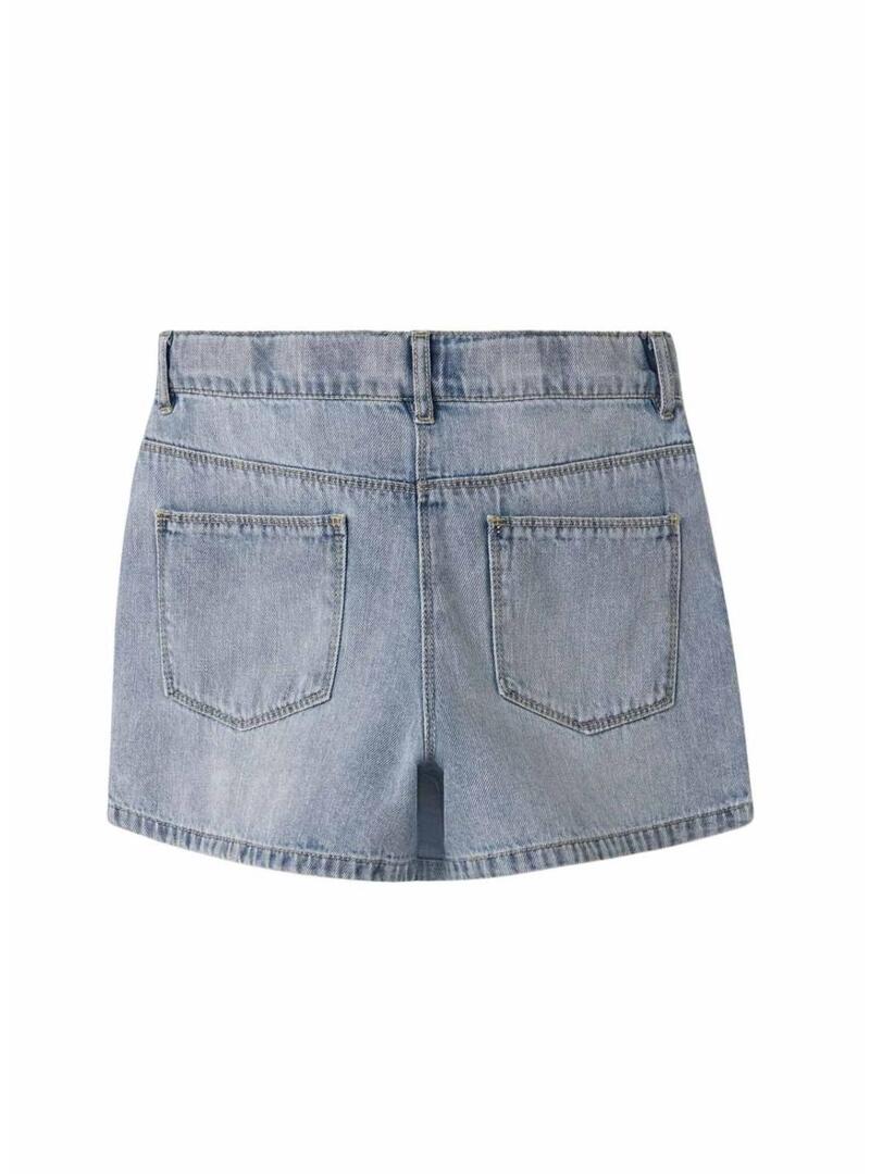 Saia-calça Name It Alma denim para menina.