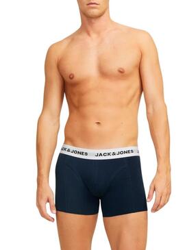 Pack Boxers Jack and Jones Joe básico para homem