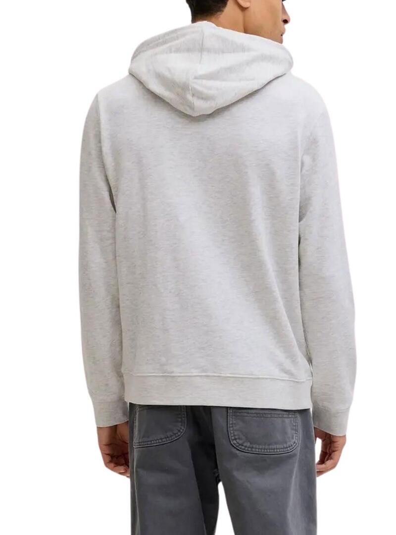 Moletom Jack and Jones Cole cinza para homem.