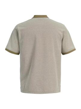 Camisa polo Jack and Jones azul alves bege para homem