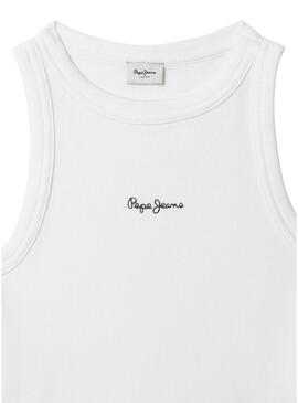 Camiseta Pepe Jeans Giselle branca para menina.