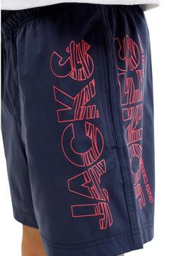 Calção de banho Jack and Jones Maui azul marinho para crianças