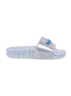 Chinelos Pepe Jeans Wave Pop com glitter para menina