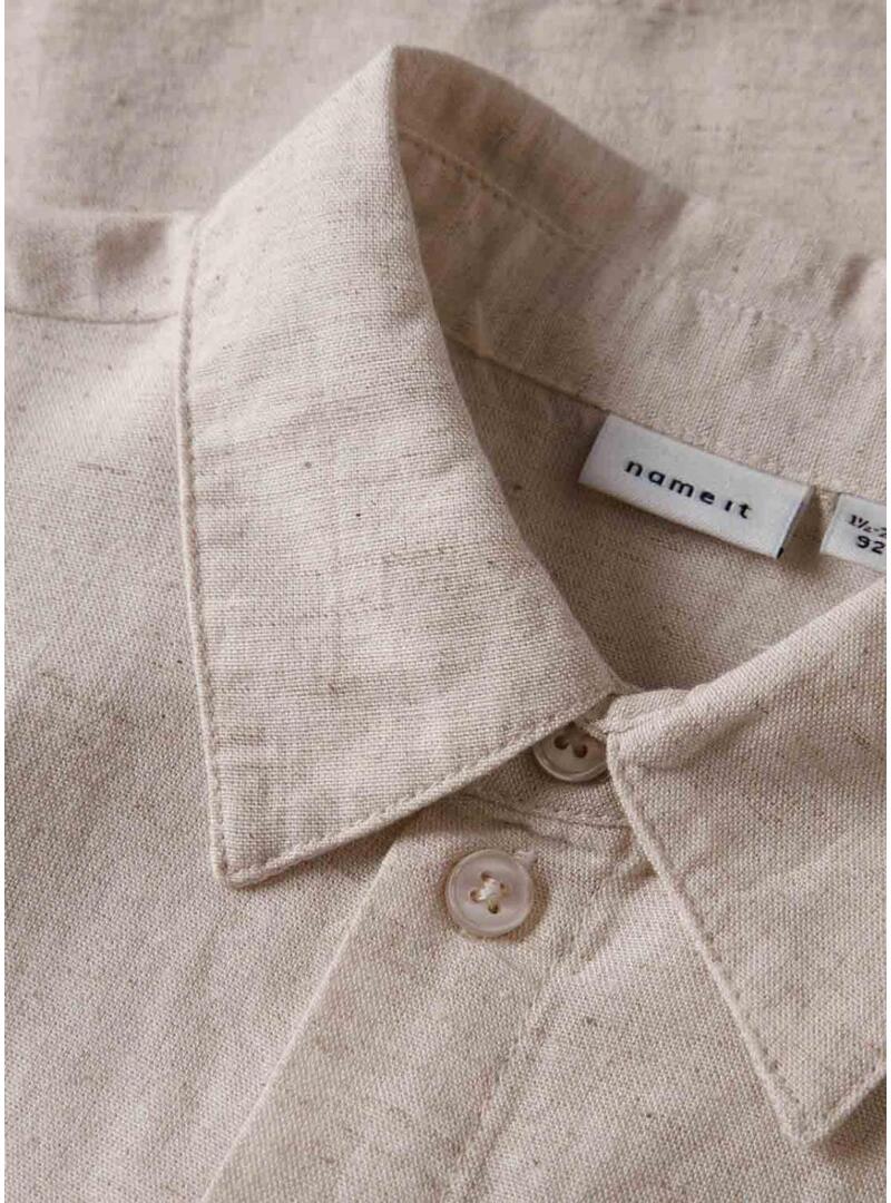 Camisa Name It Father tostado para menino