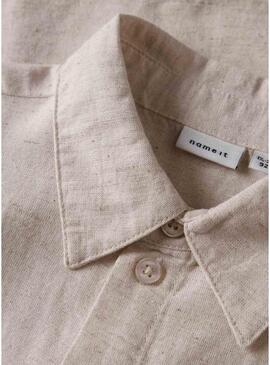 Camisa Name It Father tostado para menino