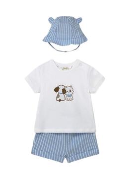 Conjunto de calção curto e boné Cielo