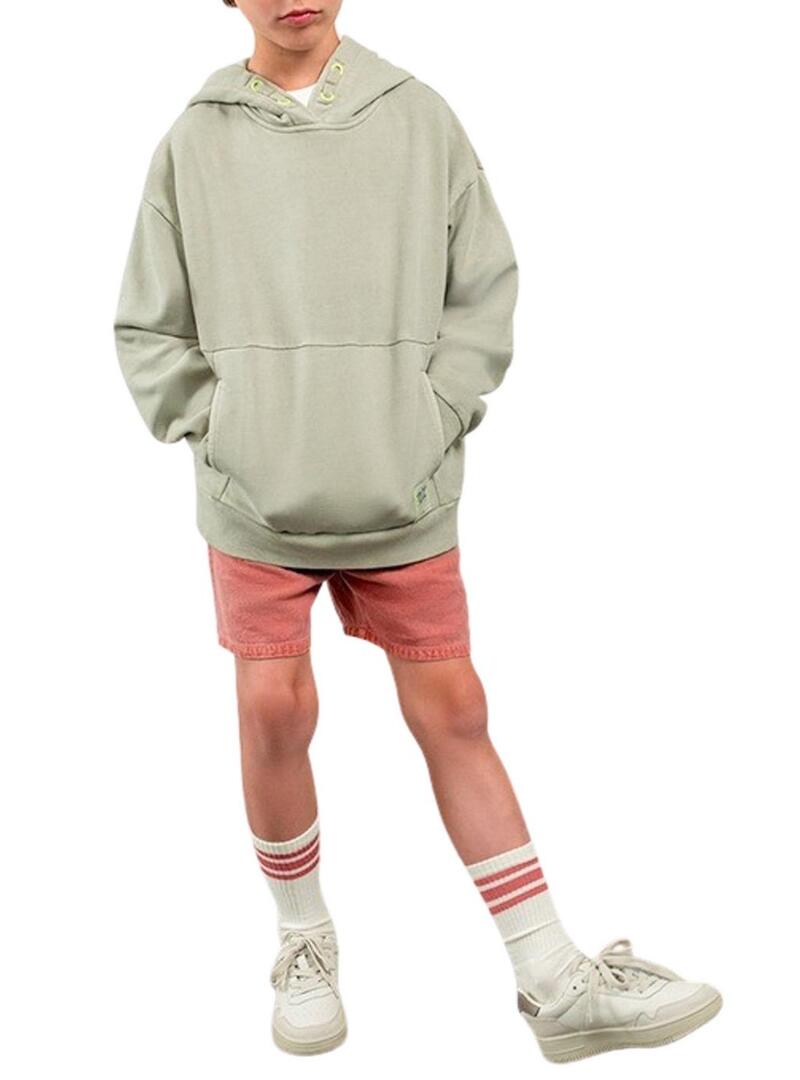 Bermuda Mayoral coral lavada para criança.